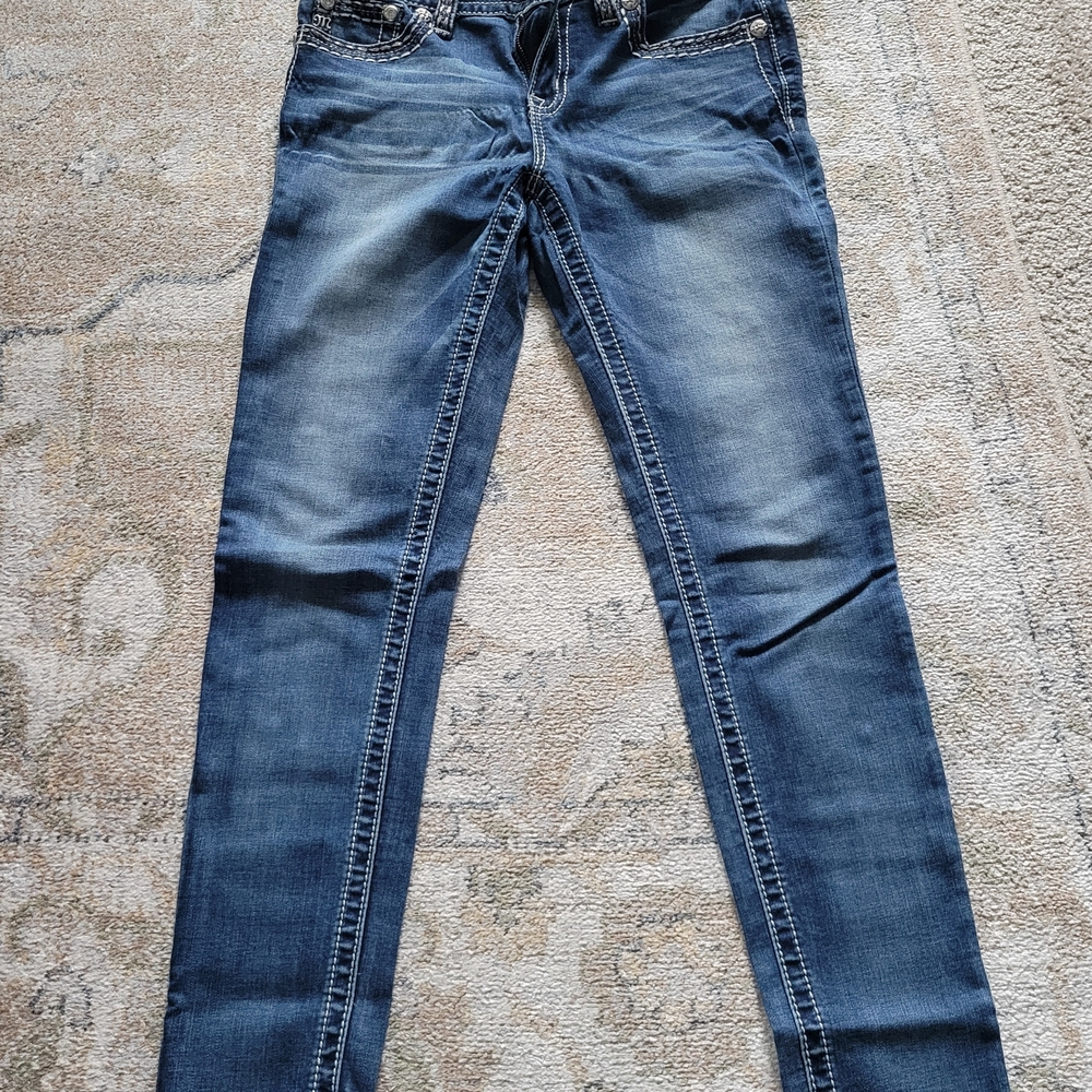 Miss Me Dark Blue Skinny Jeans